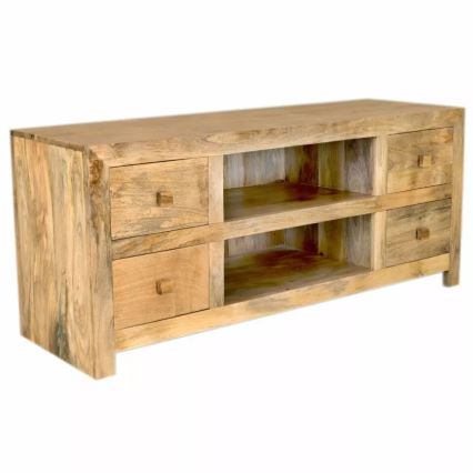 TV маса HINA 60x140 см масивнo дървo/манго