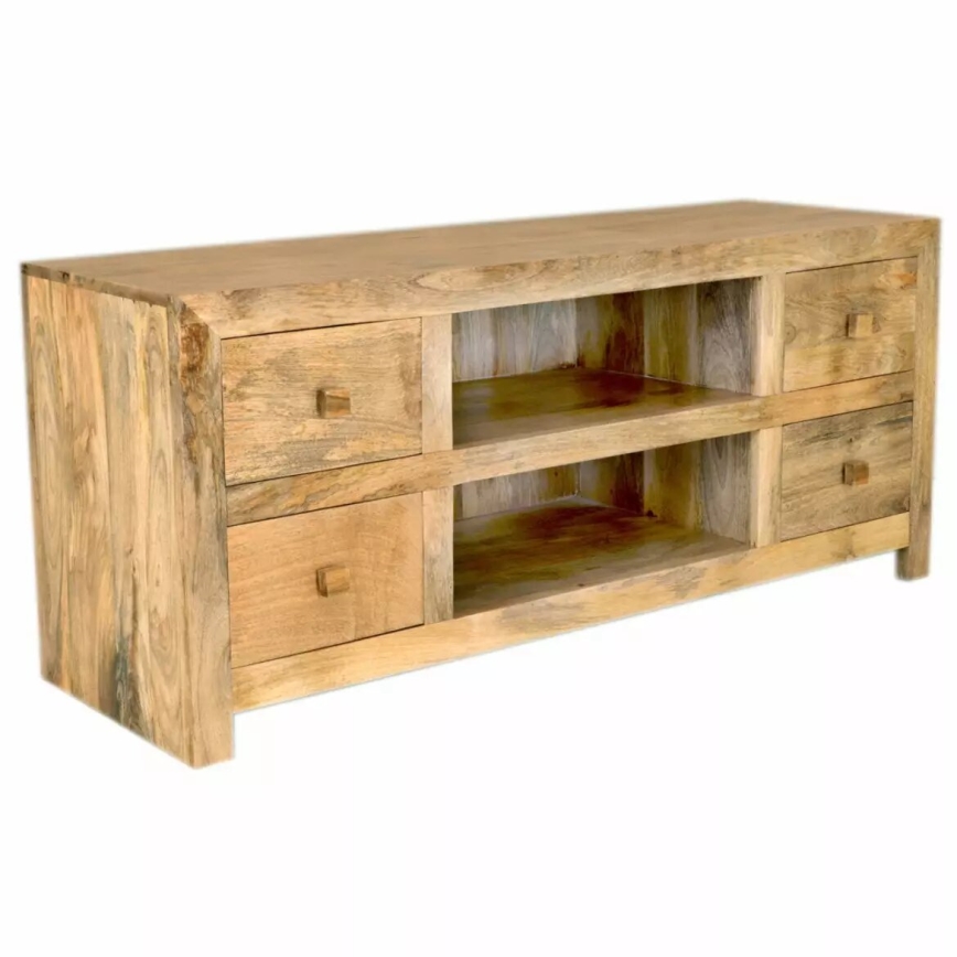 TV маса HINA 60x140 см масивнo дървo/манго
