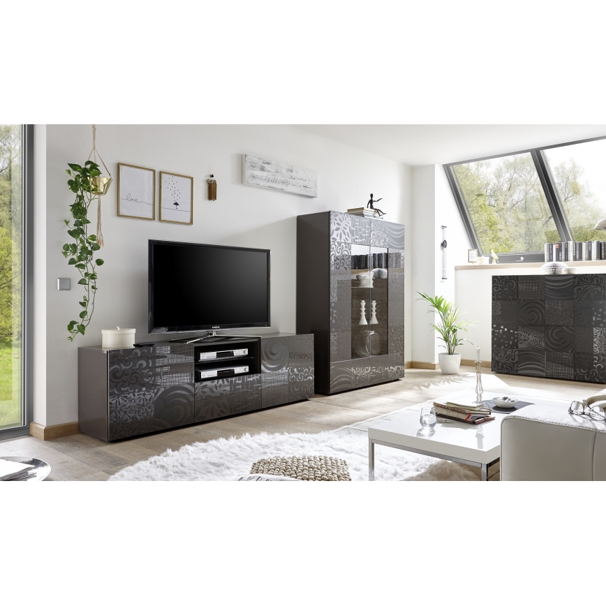 ТВ шкаф ARIA в цвят антрацит