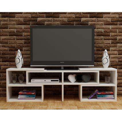 TV шкаф CARE 40x136,8 cм бял