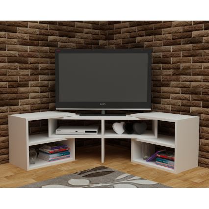 TV шкаф CARE 40x136,8 cм бял