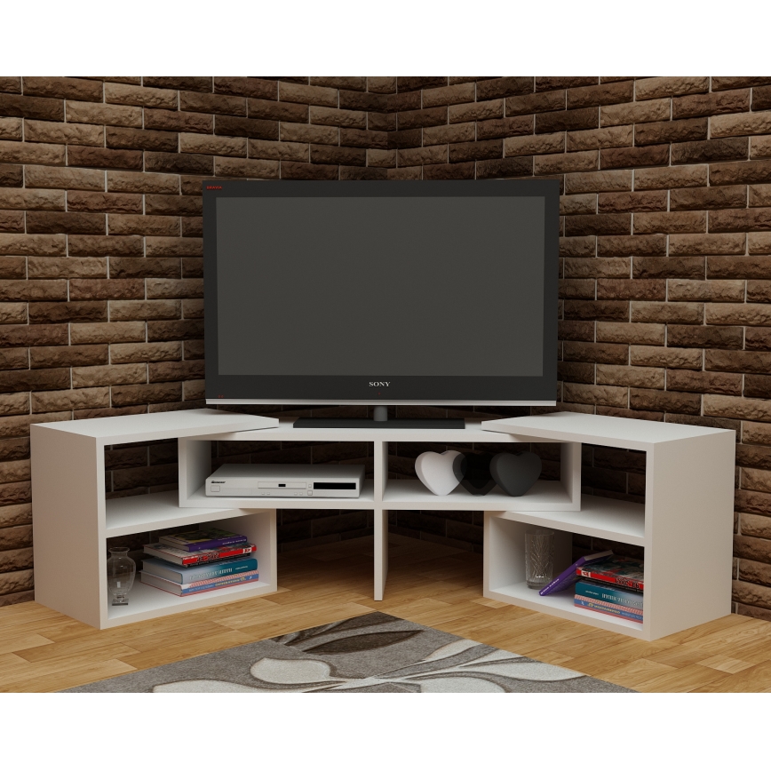 TV шкаф CARE 40x136,8 cм бял