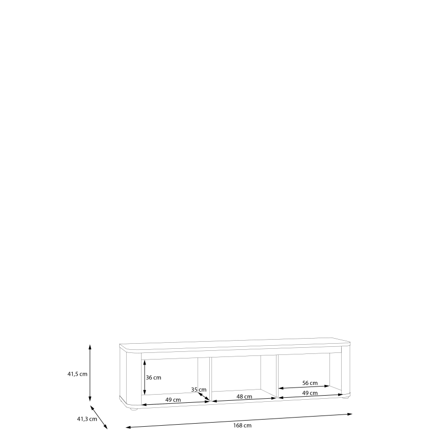ТВ шкаф INAR черен