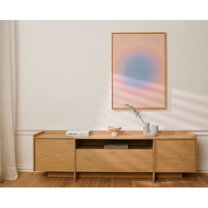ТВ шкаф KEMI 197x57 cm дъб Кремона