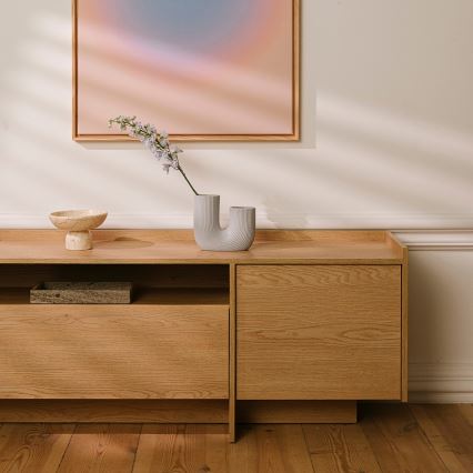 ТВ шкаф KEMI 197x57 cm дъб Кремона