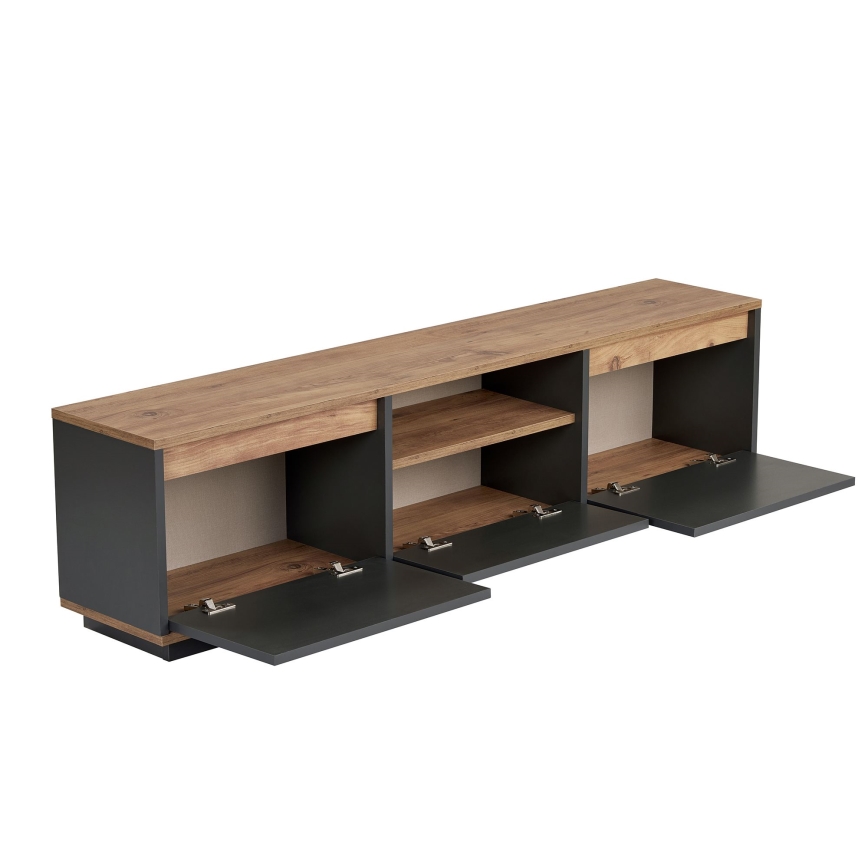 ТВ шкаф KREDE 160 x 30 см антрацит/бор