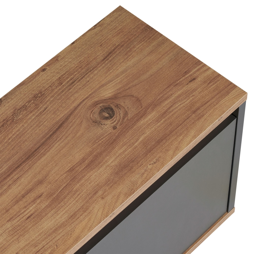 ТВ шкаф KREDE 160 x 30 см антрацит/бор