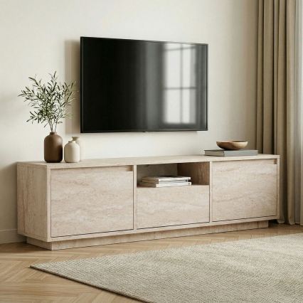 ТВ шкаф KREDE 160x30 см бежов
