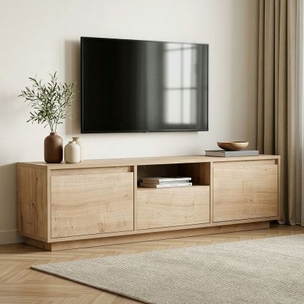 ТВ шкаф KREDE 160x30 см дъб