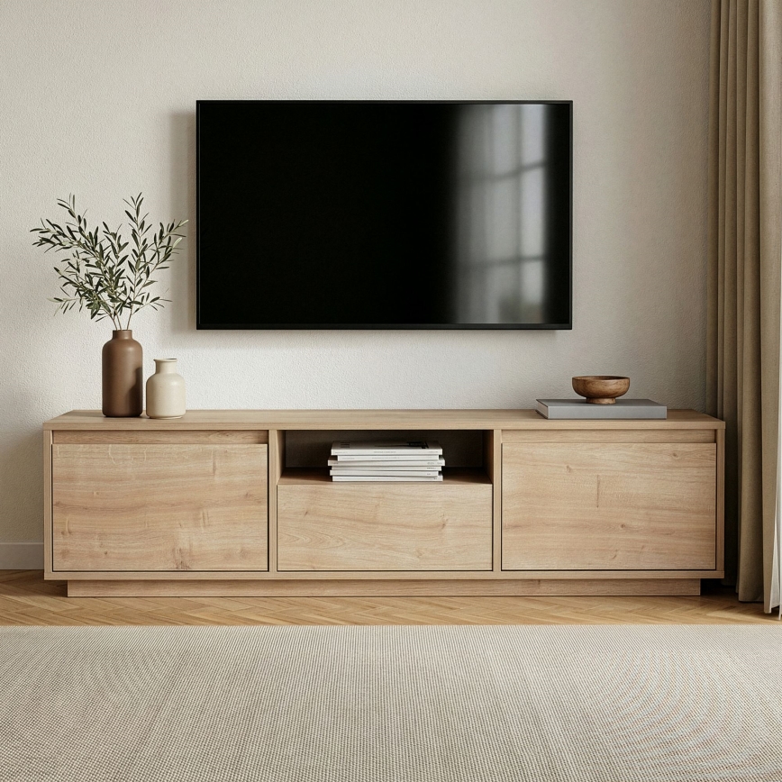 ТВ шкаф KREDE 160x30 см дъб
