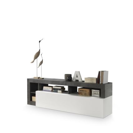 ТВ шкаф LENOR бял/антрацит