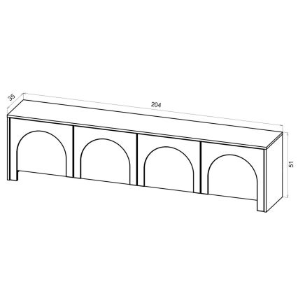 ТВ шкаф NIO кашемир/бежов