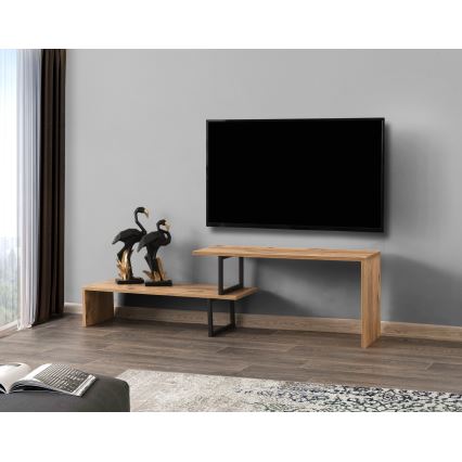 TV шкаф OVIT 44x153 cм кафява/черна