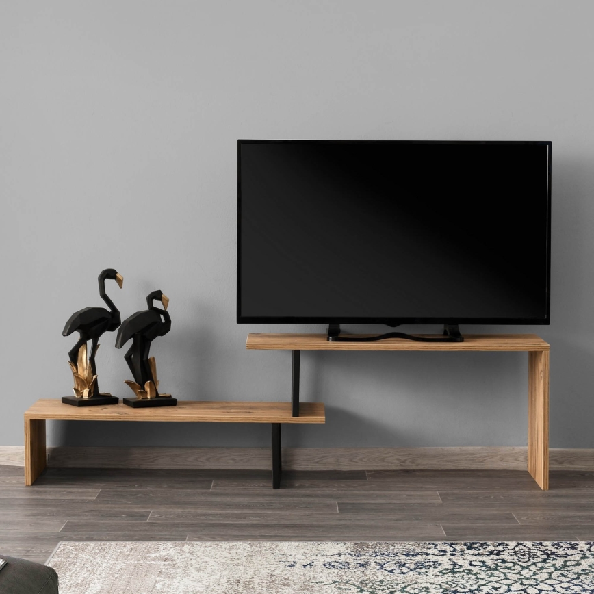 TV шкаф OVIT 44x153 cм кафява/черна