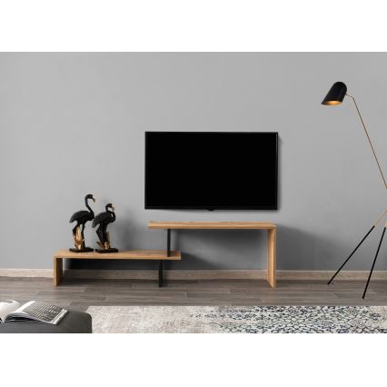 TV шкаф OVIT 44x153 cм кафява/черна