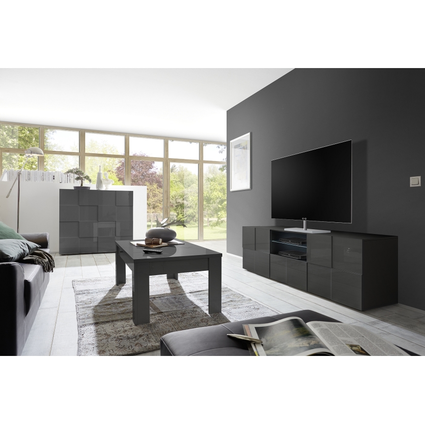 ТВ шкаф SERIAN антрацит