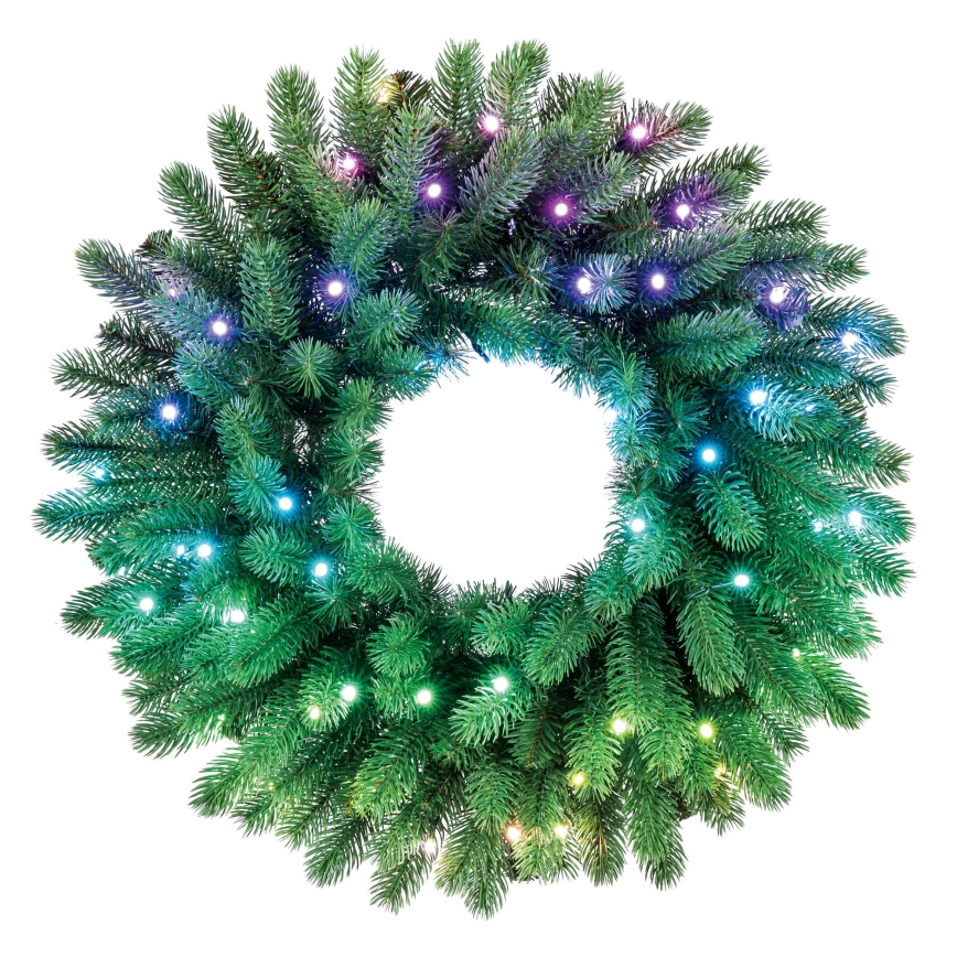 Twinkly - LED RGB Димируем Коледен венец 50xLED Ø 60 см Wi-Fi