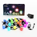 Twinkly - LED RGB Димируем екстериорен декоративни лампички FESTOON 20xLED 14 м IP44 Wi-Fi