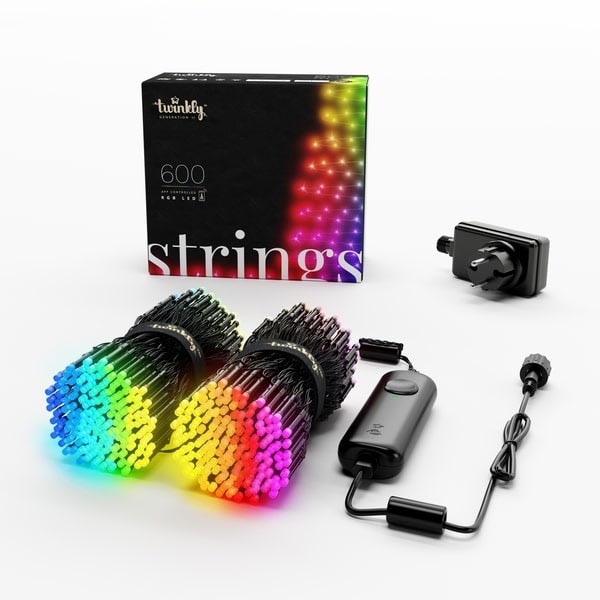 Twinkly - LED RGB Димируем екстериорен коледни лампички STRINGS 600xLED 51,5 м IP44 Wi-Fi