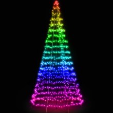 Twinkly - LED RGB Димируем екстериорен Коледна елха LIGHT TREE 300xLED 2m IP44 Wi-Fi