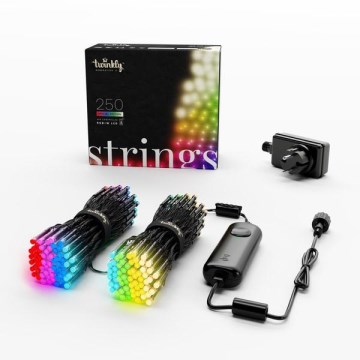 Twinkly - LED RGB Екстериорни Коледни лампички STRINGS 250xLED 23,5 м IP44 Wi-Fi