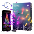 Twinkly - LED RGB гирлянд CANDIES с възможност за затъмняване, 200xLED, 14 м, USB, Wi-Fi