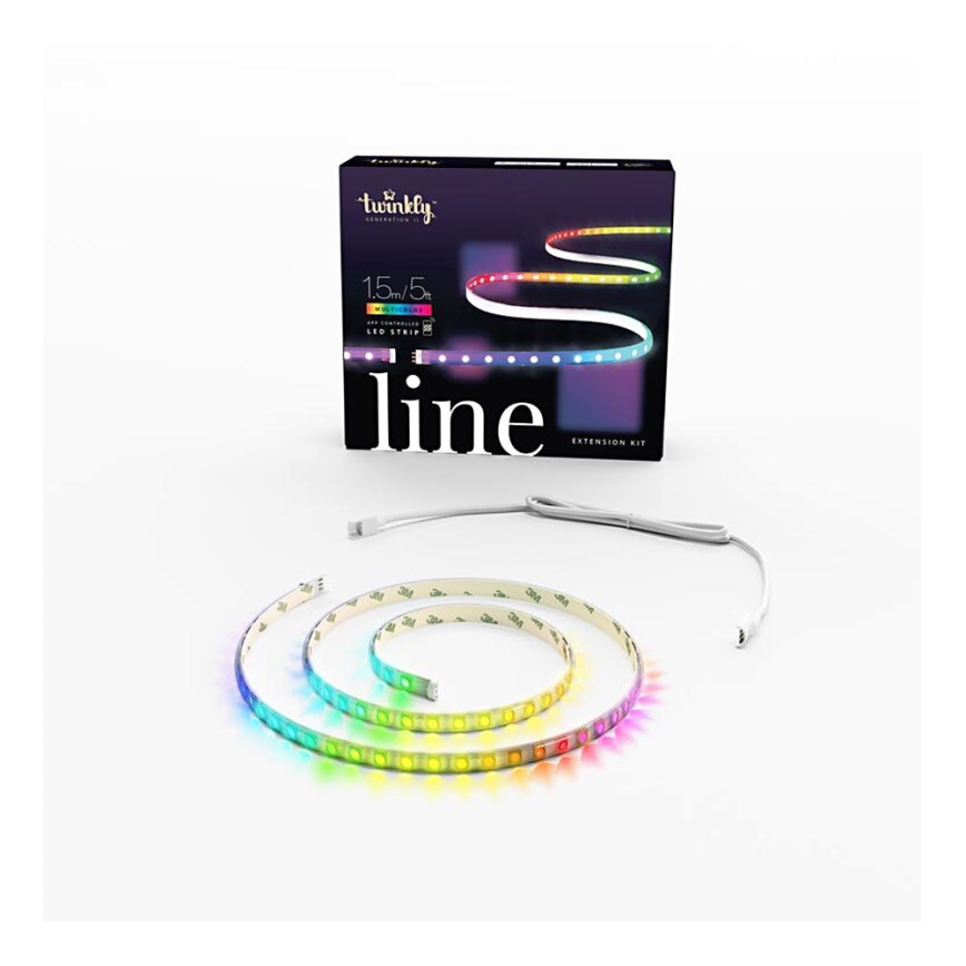 Twinkly - LED RGB Разширение димируема лента LINE 100xLED 1,5 м Wi-Fi