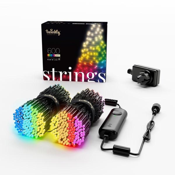 Twinkly - LED RGBW Димируем екстериорен коледни лампички STRINGS 600xLED 51,5 м IP44 Wi-Fi
