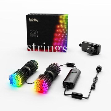 Twinkly - RGB LED димируем външен гирлянд STRINGS 250xLED 23,5m IP44 Wi-Fi