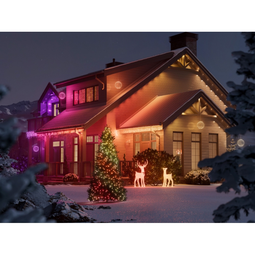 Twinkly - LED RGBW димируема външна декорация SPHERE 210xLED IP44 Wi-Fi