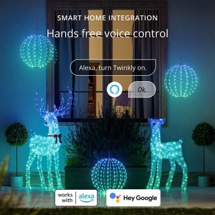 Twinkly - LED RGBW димируема външна декорация SPHERE 210xLED IP44 Wi-Fi
