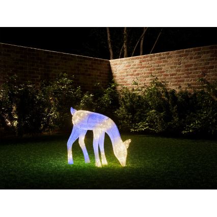 Twinkly - LED RGBW Димируем екстериорен Коледа северен елен REINGEERS 160xLED IP44 Wi-Fi