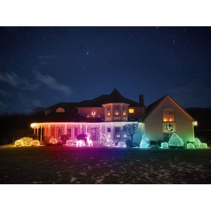 Twinkly - LED RGBW Димируем екстериорен Коледа северен елен REINGEERS 160xLED IP44 Wi-Fi