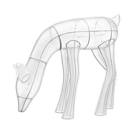 Twinkly - LED RGBW Димируем екстериорен Коледа северен елен REINGEERS 160xLED IP44 Wi-Fi