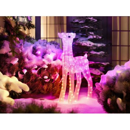 Twinkly - LED RGBW с регулируема яркост външен коледен елен REINGEERS 200xLED IP44 Wi-Fi