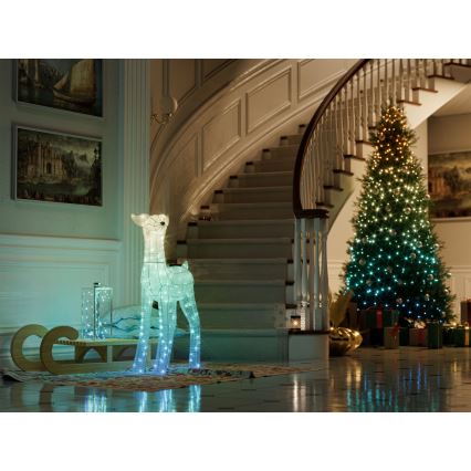 Twinkly - LED RGBW с регулируема яркост външен коледен елен REINGEERS 200xLED IP44 Wi-Fi