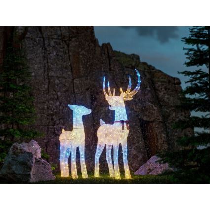 Twinkly - LED RGBW с регулируема яркост външен коледен елен REINGEERS 200xLED IP44 Wi-Fi