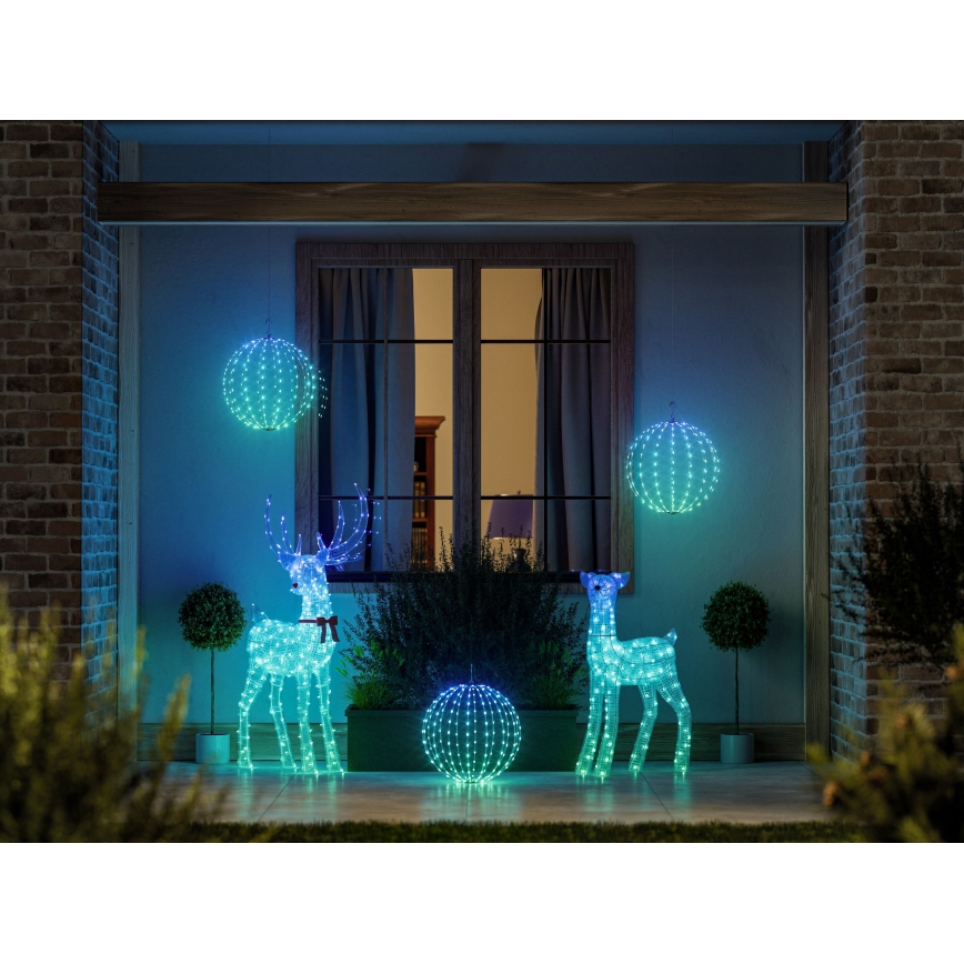 Twinkly - LED RGBW с регулируема яркост външен коледен елен REINGEERS 200xLED IP44 Wi-Fi