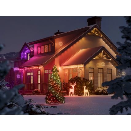 Twinkly - LED RGBW с регулируема яркост външен коледен елен REINGEERS 200xLED IP44 Wi-Fi