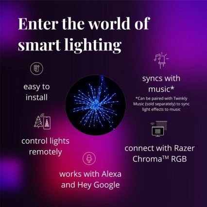 Twinkly - LED RGB Димируем екстериорен коледна звезда SPRITZER 200xLED IP44 Wi-Fi