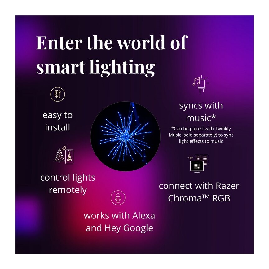 Twinkly - LED RGB Димируем екстериорен коледна звезда SPRITZER 200xLED IP44 Wi-Fi