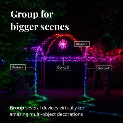 Twinkly - LED RGB Димируем екстериорен коледна звезда SPRITZER 200xLED IP44 Wi-Fi