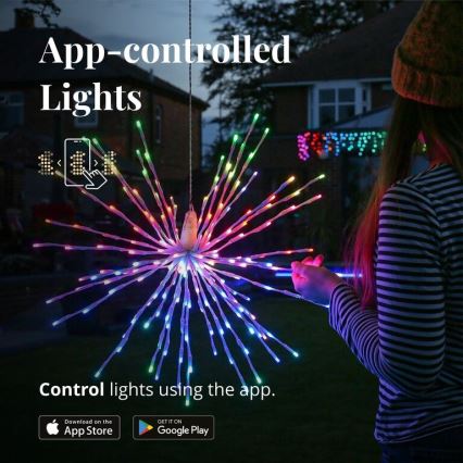 Twinkly - LED RGB Димируем екстериорен коледна звезда SPRITZER 200xLED IP44 Wi-Fi