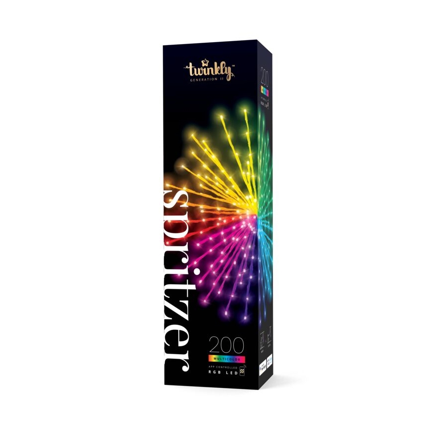Twinkly - LED RGB Димируем екстериорен коледна звезда SPRITZER 200xLED IP44 Wi-Fi