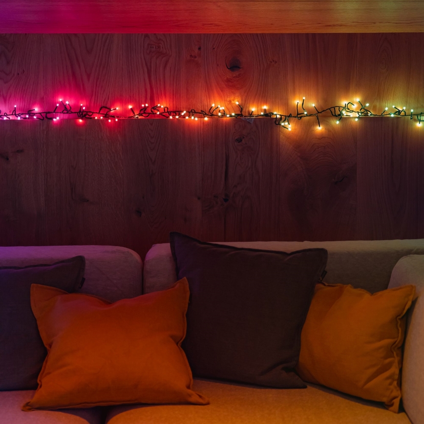 Twinkly - LED RGBW Димируем екстериорен коледни лампички CLUSTER 400xLED 9,5 м IP44 Wi-Fi