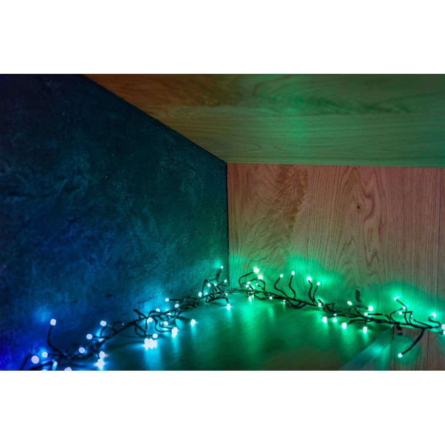 Twinkly - LED RGBW Димируем екстериорен коледни лампички CLUSTER 400xLED 9,5 м IP44 Wi-Fi
