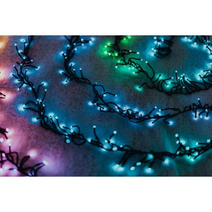 Twinkly - LED RGBW Димируем екстериорен коледни лампички CLUSTER 400xLED 9,5 м IP44 Wi-Fi