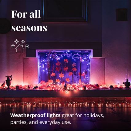 Twinkly - LED RGBW Димируем екстериорен коледни лампички CLUSTER 400xLED 9,5 м IP44 Wi-Fi