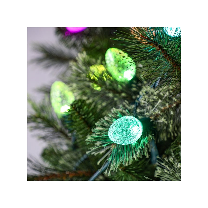 Twinkly - LED RGB Димируем екстериорен коледни лампички FACETED 80xLED 26,5 м IP44 Wi-Fi