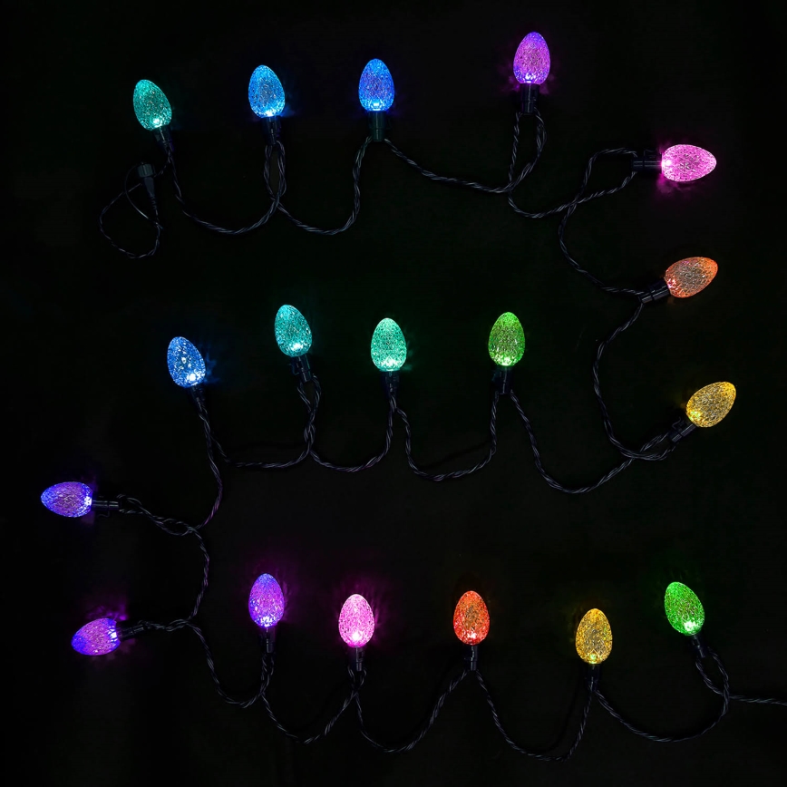 Twinkly - LED RGB Димируем екстериорен коледни лампички FACETED 80xLED 26,5 м IP44 Wi-Fi